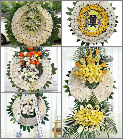 广东梅州市五华县转水镇畲维村花圈速递